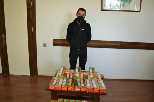 Mingəçevirdən Balakənə pirotexniki vasitələri satmağa gələn şəxslər saxlanılıb - FOTO