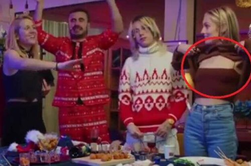 Sinəsini AÇDI, Kanal dərhal BAĞLANDI - CANLI YAYIMDA SKANDAL - VİDEO