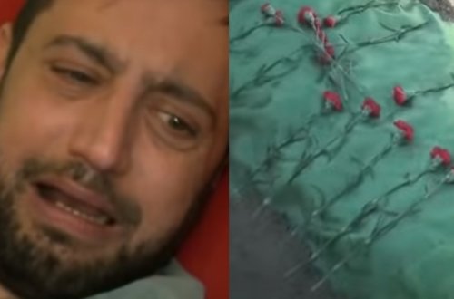 Xalq artistinin oğlunun dəfn görüntüləri (VİDEO)