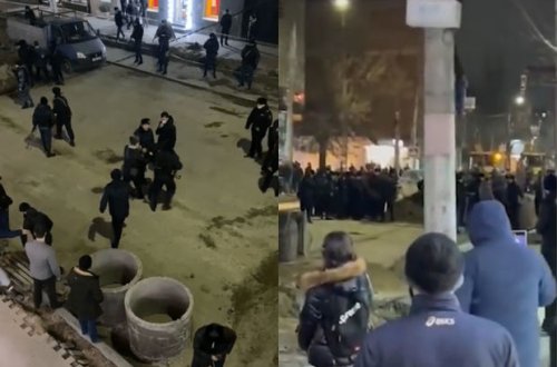 Dağıstanda 40-a yaxın şəxs polislərə hücum edib - VİDEO