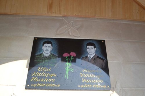 Mingəçevirdə iki şəhidin xatirəsinə inşa edilən bulağın açılış mərasimi olub  - FOTOLAR