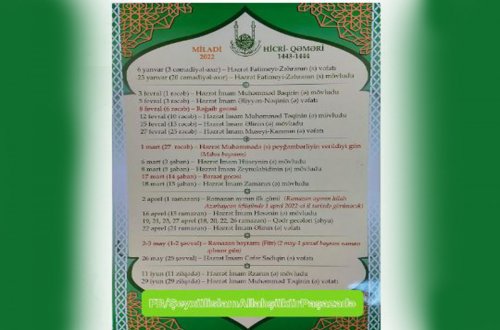 Ramazan ayının başlama tarixi açıqlanıb