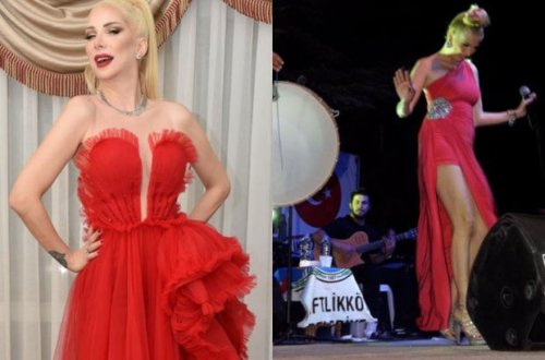 Türkiyəli müğənni səhnəyə sərxoş halda çıxıb yıxıldı - VİDEO