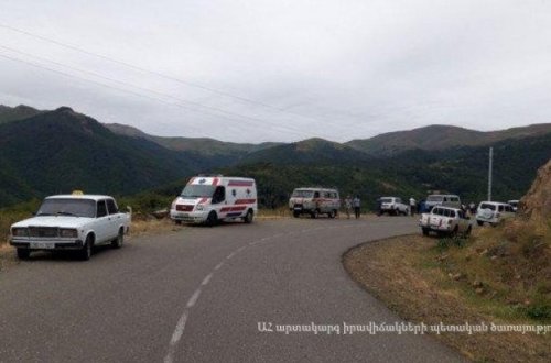 Xankəndidə erməni azərbaycanlı sürücünü sıxışdırdı - VİDEO