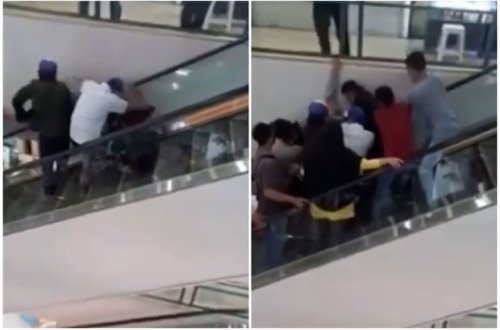 İndoneziyalı gəncin başı eskalatorda sıxışdı - VİDEO