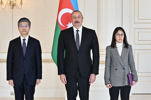 Prezident Koreya səfirini qəbul etdi - YENİLƏNİB + FOTO