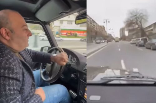 Bakıda “Gelandewagen” sürücüsü kasıbları təhqir etdi - VİDEO
