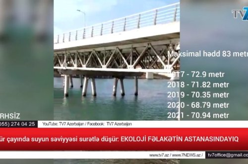 Kür çayında suyun səviyyəsi surətlə düşür: EKOLOJİ FƏLAKƏTİN ASTANASINDAYIQ (VİDEOFAKT)