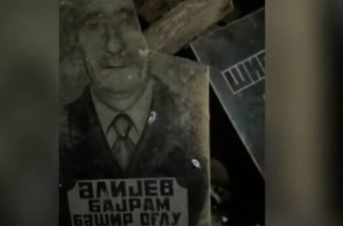 Hadrutda zirzəmidə azərbaycanlıların qəbir daşları tapıldı (VİDEO)