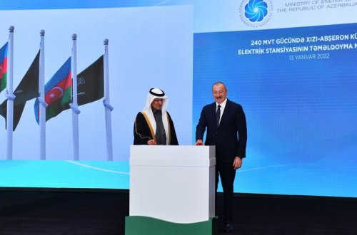 İlham Əliyev “Xızı-Abşeron” Külək Elektrik Stansiyasının təməlqoyma mərasimində - YENİLƏNİB + FOTO