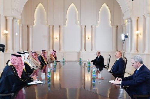 Azərbaycan Prezidenti Səudiyyə Ərəbistanının energetika nazirini qəbul edib