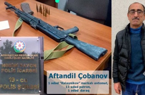 МВД: В Баку задержан планировавший продать автомат Калашникова