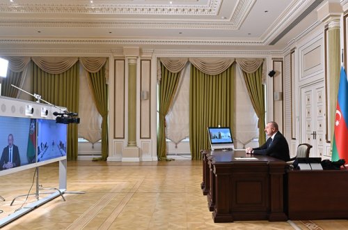 İlham Əliyevlə Monteneqro parlamentinin sədri arasında görüş olub - YENİLƏNİB + FOTO