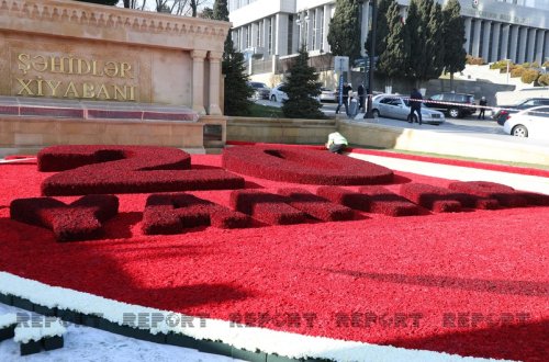 Şəhidlər xiyabanında 20 Yanvar faciəsinin ildönümünə hazırlıq başa çatıb