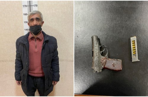 Bakıda tapança satmaq istəyən şəxs saxlanılıb