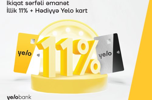 Yelo Bank-dan hədiyyəli əmanət kampaniyası