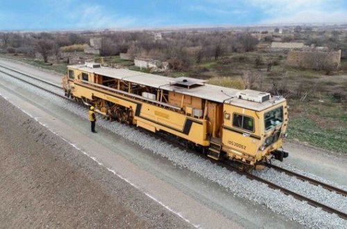 İlk dəfə Cəbrayılın Mahmudlu stansiyasına qədər işçi qatarlar hərəkət edir - FOTO