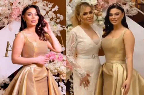 Rəqsanə ilk dəfə əkizlərinin ÜZÜNÜ GÖSTƏRDİ - Aysunun nişanından GÖRÜNTÜLƏR