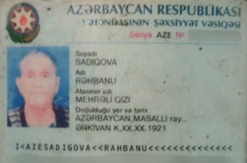 Azərbaycanda 101 yaşlı qadın vəfat etdi