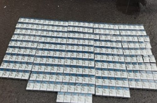 Gürcüstandan Azərbaycana gələn yük avtomobillərində siqaretlər aşkarlanıb