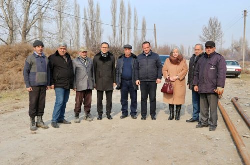 Deputat Ramil Həsən Şahlıq kəndində qaz xəttinin çəkilişi ilə maraqlandı