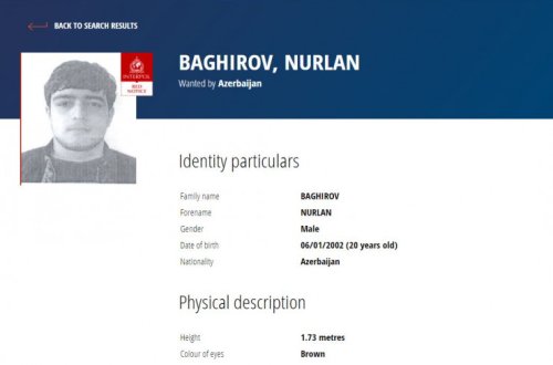 İnterpol adam öldürən azərbaycanlını axtarır