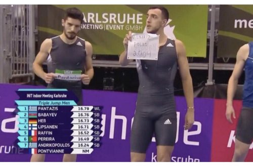 Almaniyada medal qazanan Azərbaycan atleti qələbəsini şəhidlərə həsr edib