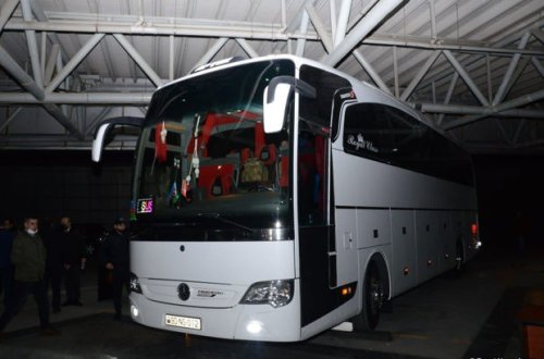 Şuşaya növbəti sərnişin avtobus reysi yola düşüb - FOTO/VİDEO