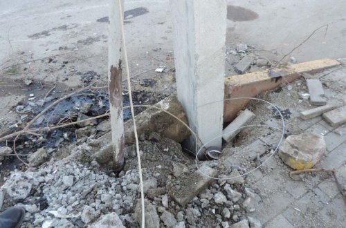 Ağsuda yol qəzası rayonun 4 saat işıqsız qalmasına səbəb olub