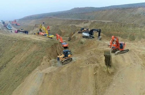 Продолжается строительство дороги Талыш-Тапгарагоюнлу-Гашалты - ФОТО