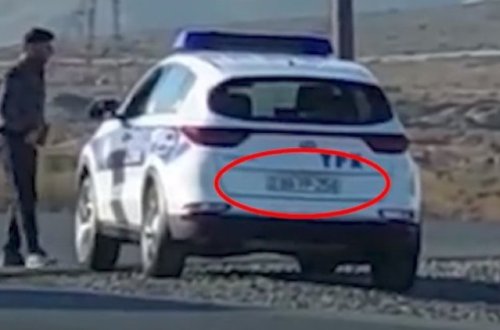 Yol polisinə “şirinlik” verib keçdilər ANBAAN GÖRÜNTÜLƏR