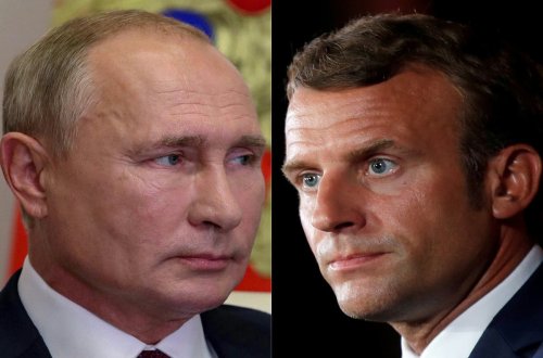 Putin və Makron Ukrayna ətrafında vəziyyəti müzakirə ediblər