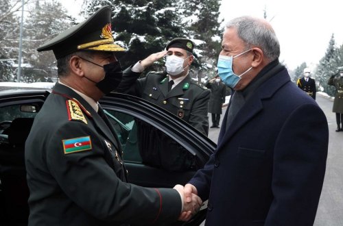 Zakir Həsənovla Hulusi Akar regional təhlükəsizlik məsələsini müzakirə ediblər