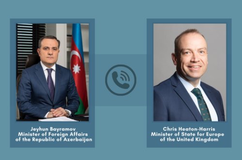 Ceyhun Bayramov britaniyalı nazirlə regional təhlükəsizlik məsələlərini müzakirə edib