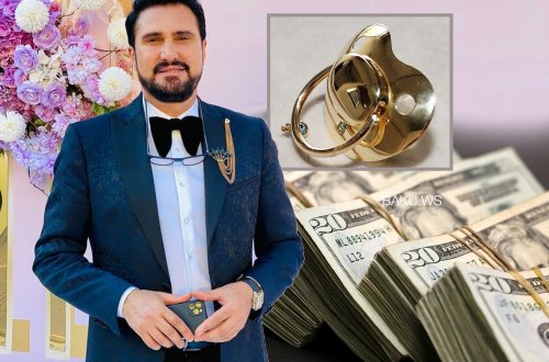 Nadir Qafarzadə nəvəsinə qızıl əmzik alıb - VİDEO