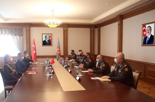 Zakir Həsənov Türkiyənin milli müdafiə nazirinin müavini ilə görüşüb - FOTO