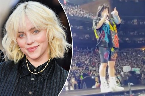 Billi Ayliş boğulan pərəstişkarına görə konserti dayandırdı - VİDEO