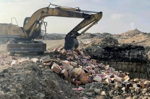 İstehlaka yararsız 18,6 ton ət və süd məhsulları məhv edilib