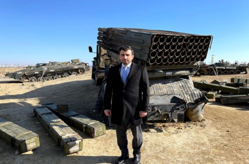 Səlcuq Bayraktar Hərbi Qənimətlər Parkında olub - FOTO