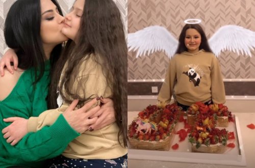 Vüsalə Əlizadə 10 yaşlı qızını belə təbrik etdi - FOTO