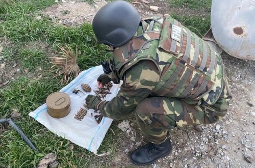 Bakıda hərbi sursatlar tapılıb - FOTO/VİDEO