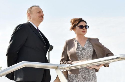 İlham Əliyev və Mehriban Əliyeva Avşar–Salmanbəyli–Aşağı Avşar–Xocavənd avtomobil yolunun açılışında iştirak ediblər