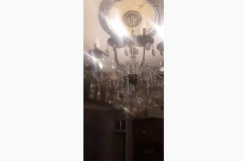 Azərbaycanda zəlzələ anı - Video