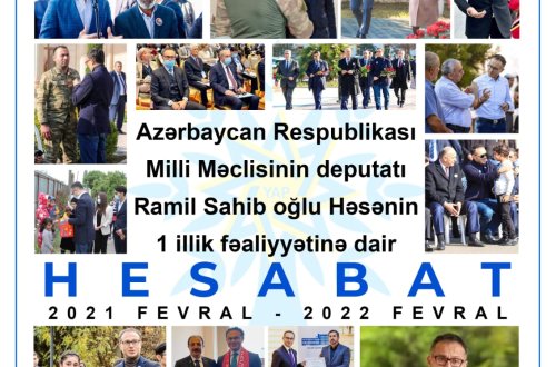 Deputat Ramil Həsən 1 illik hesabat verdi