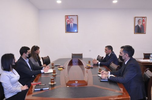 Mingəçevir Dövlət Universitetində “İnnovasiyalar Mərkəzi”nin əməkdaşları ilə görüş keçirilib