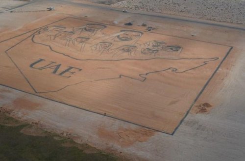 BƏƏ-də qumdan hazırlanan nəhəng təsvir “Ginnesin Rekordlar Kitabı”na düşdü – FOTO