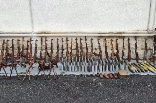 Füzulidə ermənilərin atıb qaçdığı silah-sursat aşkarlanıb