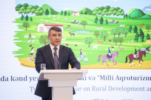 Azərbaycanda kənd yerlərinin inkişafı və milli aqroturizm sisteminin yaradılması mövzusunda seminar keçirilib
