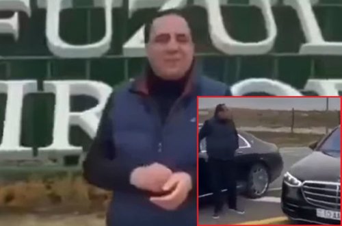 Кто сопроваждал Манафа Агаева в Физули на автомобиле с госномером серии 