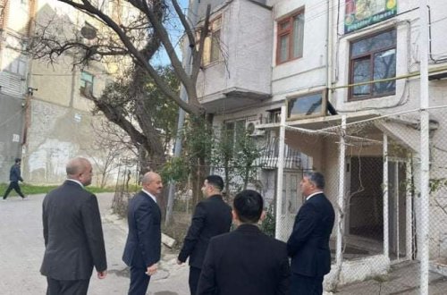 Nəsimi rayonunda Vətən Müharibəsi Şəhidi Solnsev Dmitriy Aleksandroviçin ailəsi ziyarət olunub